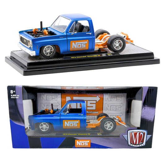 M2 Machines 1973 Chevrolet Cheyenne 10 NOS Nitrous Oxide 1:24 Diecast