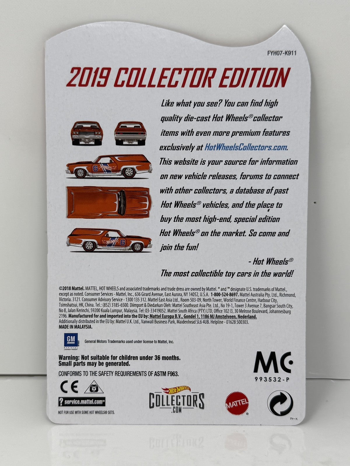 Hot Wheels 2019 Collector Edition 1970 Chevelle Delivery Walmart 1:64 Diecast