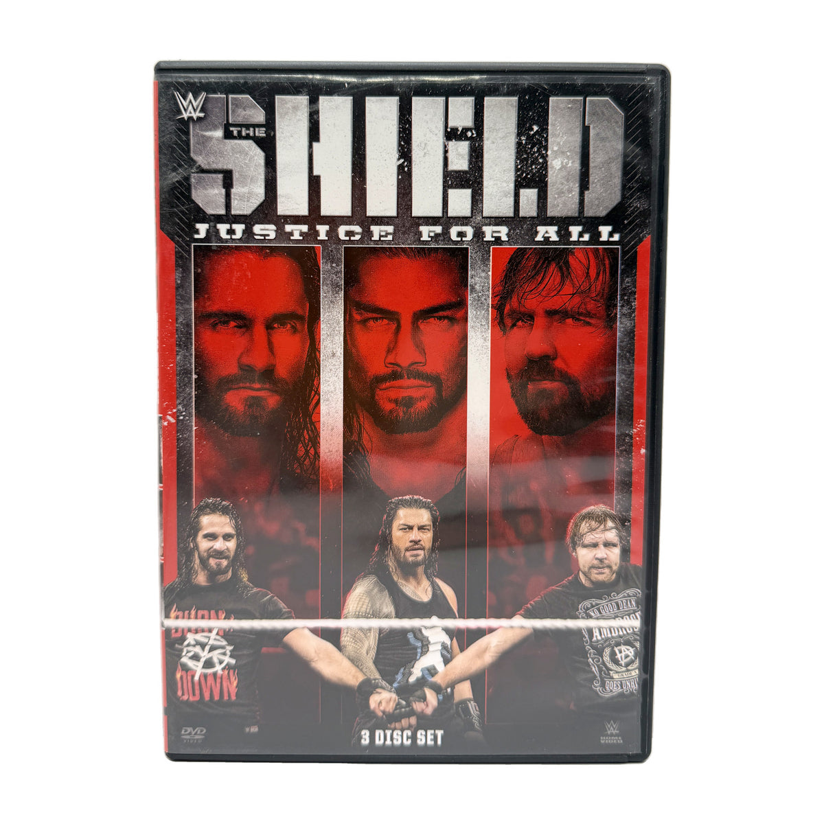 WWE The Shield Justice for All 3-Disc DVD Roman Reigns Seth Rollins Wrestling