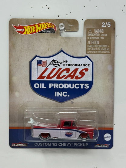 Hot Wheels Premium Lucas Oil Custom 1962 Chevy Pickup 1:64 Diecast