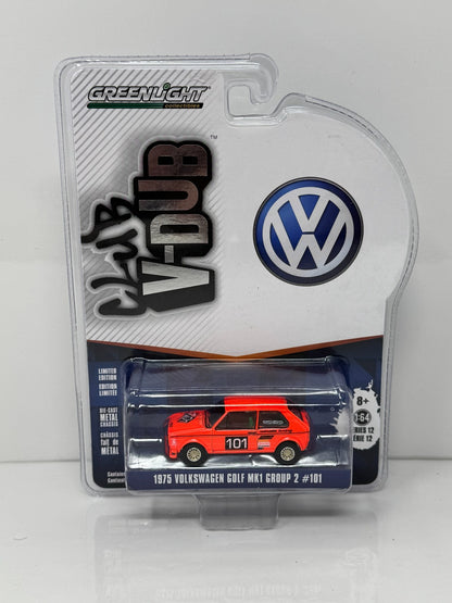 Greenlight Club V-Dub 1975 Volkswagen Golf Mk1 Group 2 #101 1:64 Diecast