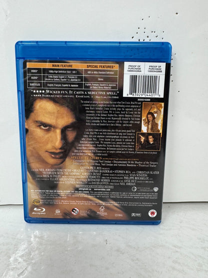 Interview with the Vampire (Blu-ray) Brad Pitt Horror Good Condition!!!