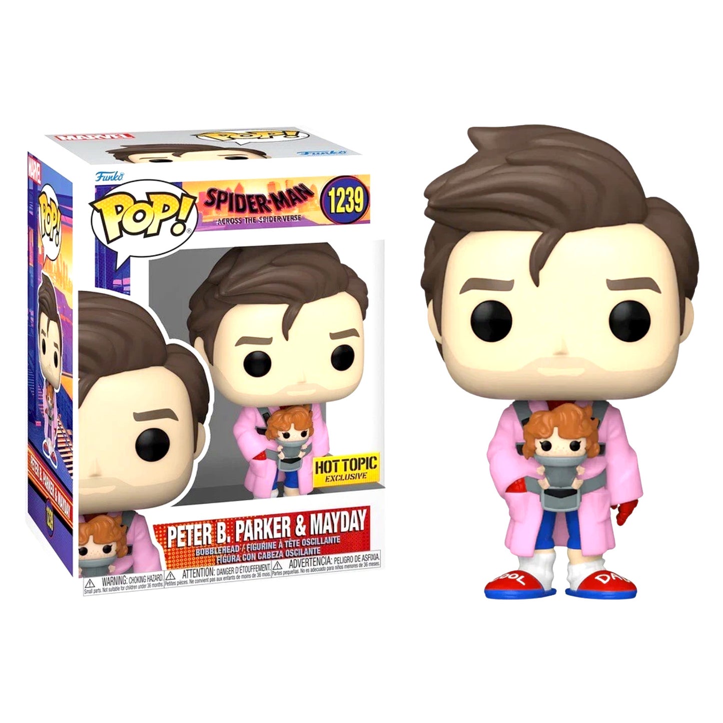 Funko Pop! Spider-Man #1239 Peter B. Parker & Mayday Hot Topic Bobblehead