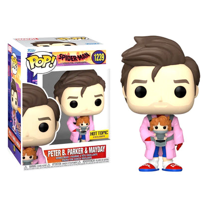 Funko Pop! Spider-Man #1239 Peter B. Parker & Mayday Hot Topic Bobblehead