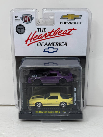 M2 Machines Auto Lift 1985 Chevrolet Camaro IROC-Z 2-Pack 1:64 Diecast