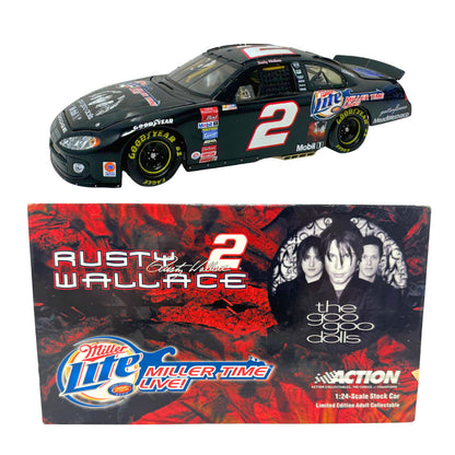 Action Nascar Rusty Wallace #2 Miller Lite Goo Goo Dolls Intrepid 1:24 Diecast