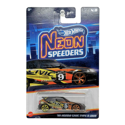 Hot Wheels Neon Speeders 1999 Honda Civic Type R EK9 1:64 Diecast