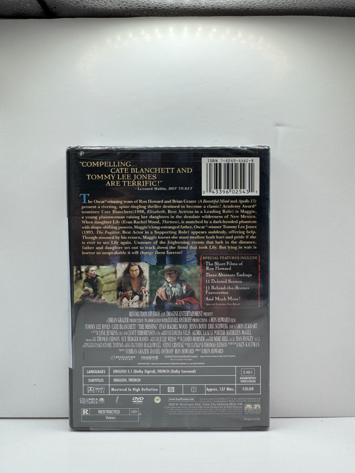 The Missing (DVD) Cate Blanchett Western Sealed