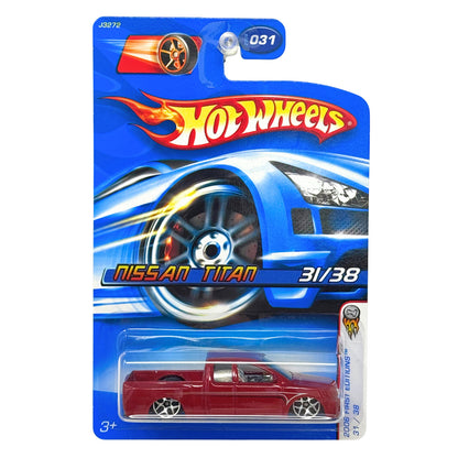 Hot Wheels 2006 First Editions Nissan Titan 1:64 Diecast Red