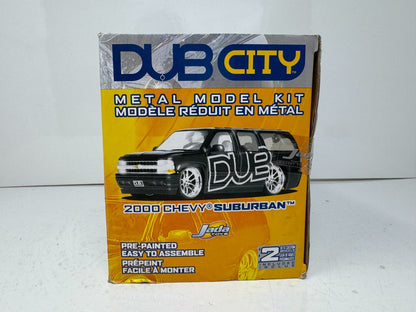Jada Dub City 2000 Chevy Suburban Gray Metal Model Kit 1:24 Diecast