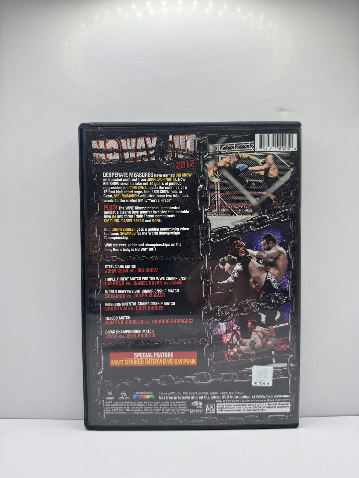 WWE No Way Out 2012 (DVD) WWE Wrestling