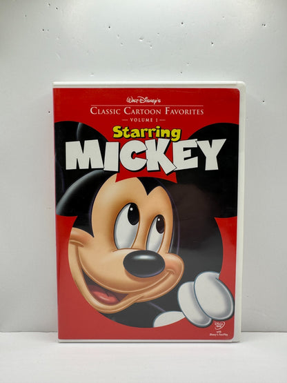 Classic Cartoon Favorites Vol 1 Starring Mickey (DVD) Kids Disney