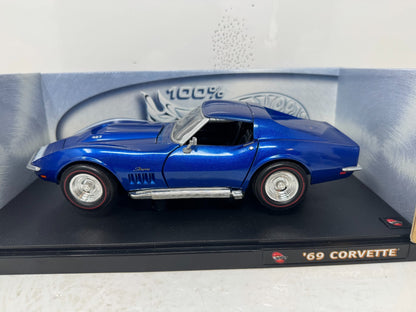 Hot Wheels 100% Series 1969 Chevrolet Corvette 1:18 Diecast