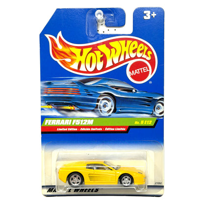 Hot Wheels Treasure Hunt Ferrari F512M 1:64 Diecast Real Riders Yellow