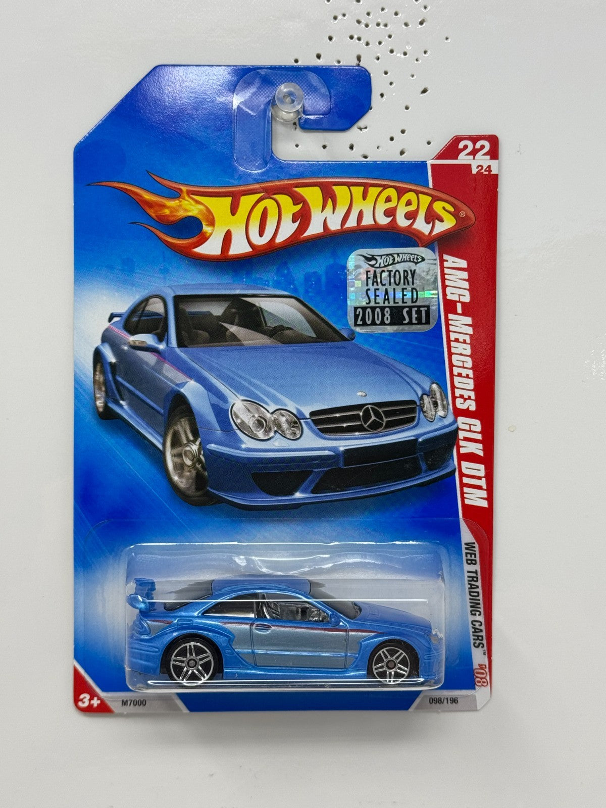 Hot Wheels Web Trading Cars 2008 AMG Mercedes CLK DTM 1:64 Diecast Blue