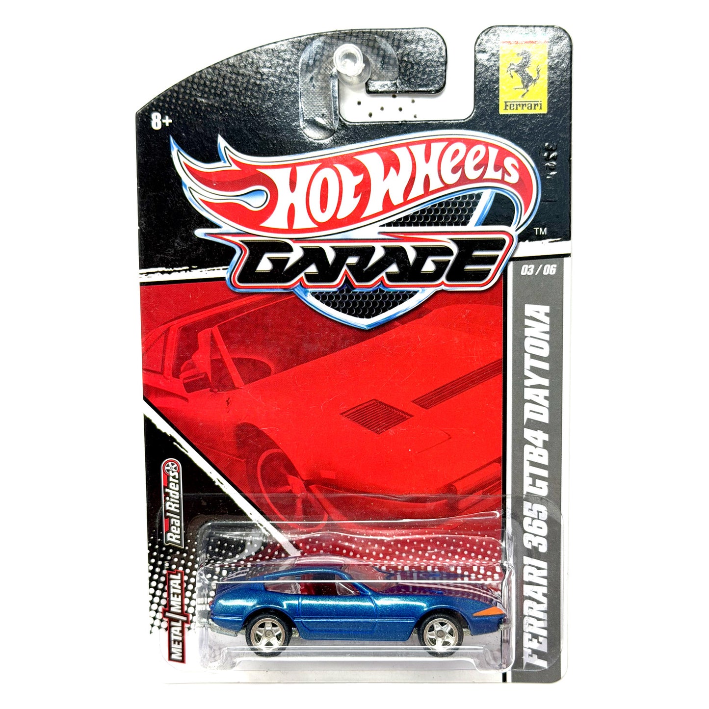 Hot Wheels Garage Ferrari 365 GTB4 Daytona 1:64 Diecast Real Riders