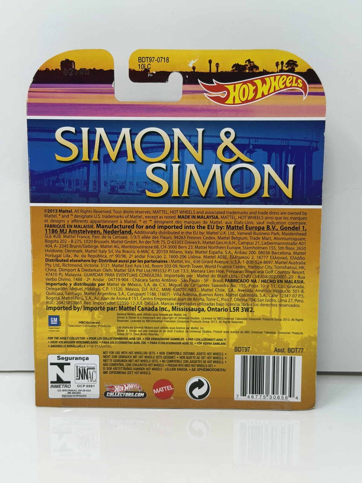Hot Wheels Retro Entertainment Simon & Simon 1957 Chevy Bel Air 1:64 Diecast