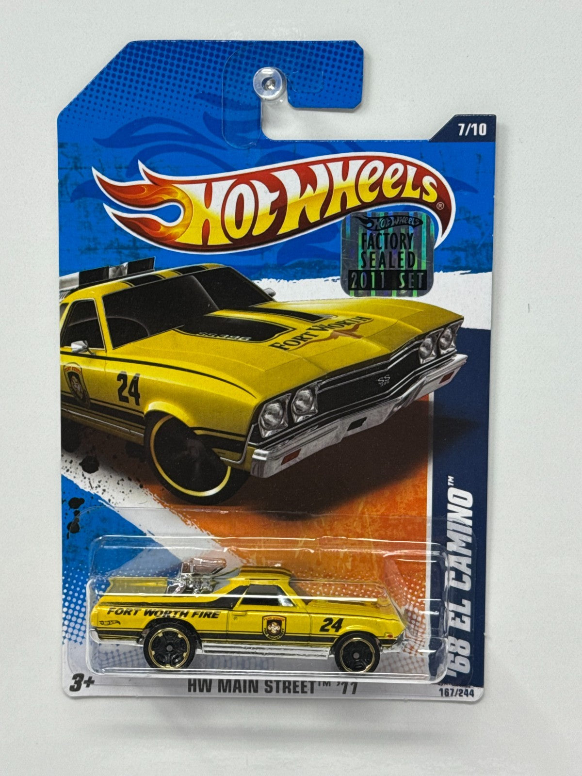 Hot Wheels HW Main Street '11 1968 Chevy El Camino 1:64 Diecast Factory Sealed