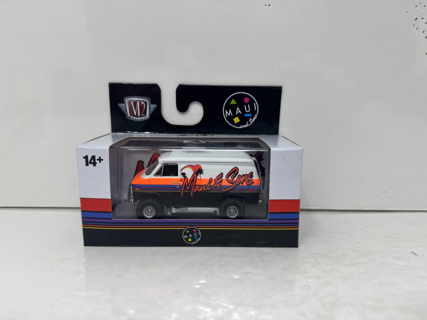 M2 Machines Maui and Sons 1971 Chevrolet Van G10 1:64 Diecast