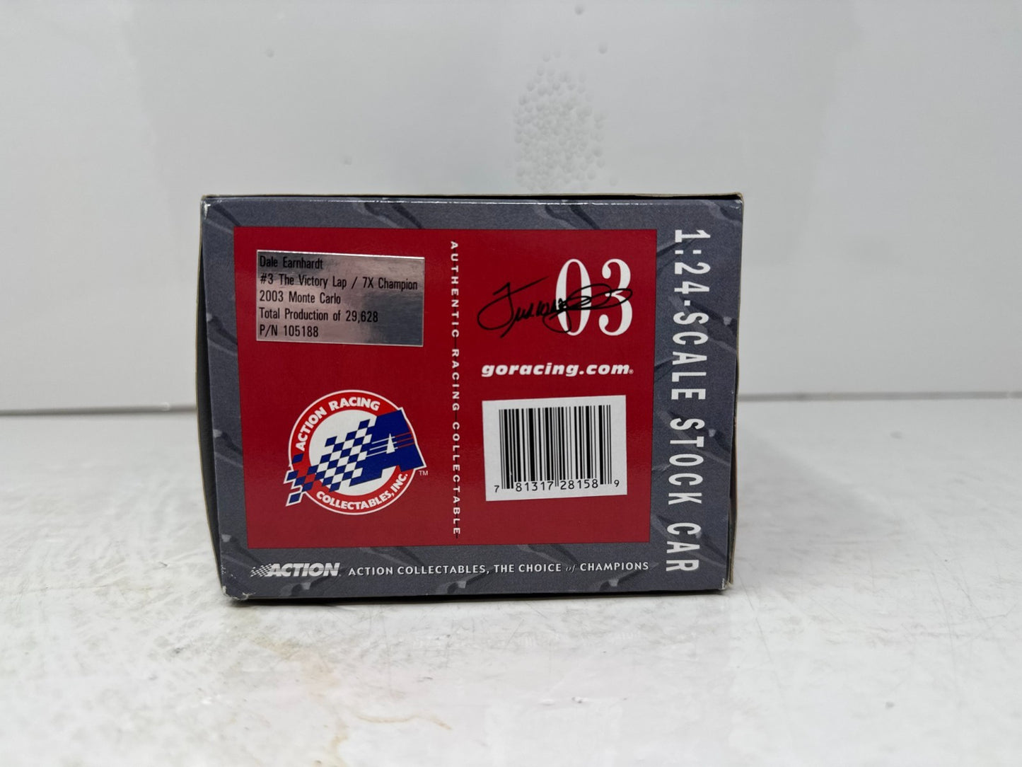 Action Nascar #3 Dale Earnhardt Victory Lap 7x Champion 2003 1:24 Diecast