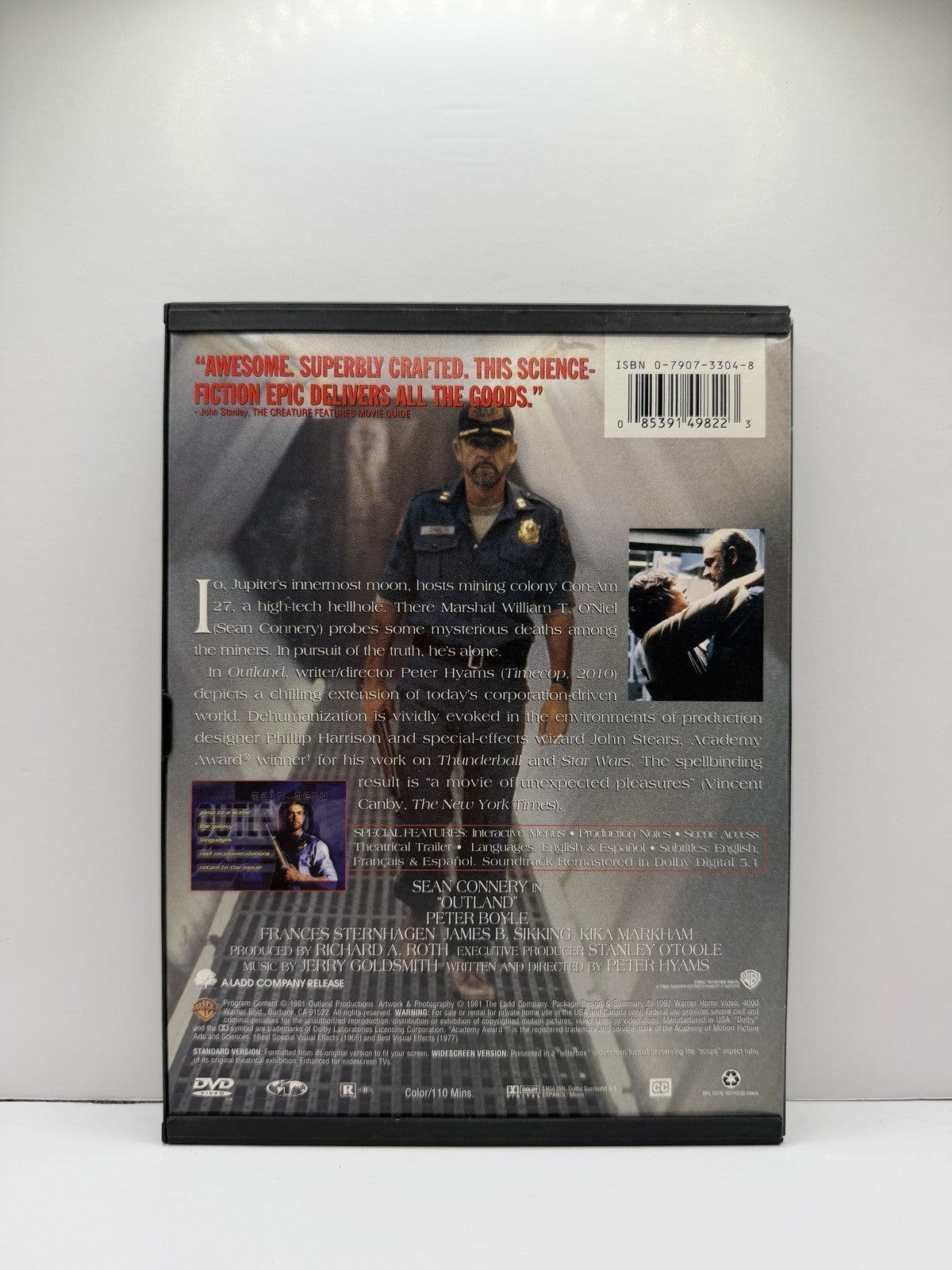 Outland (DVD) Sean Connery Peter Boyle Science Fiction Thriller
