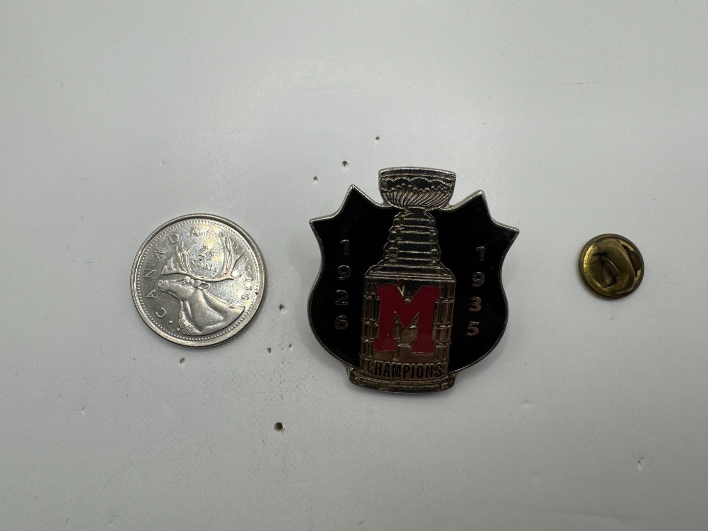 Montreal Maroons 1926 1935 Stanley Cup Champions NHL Lapel Pin