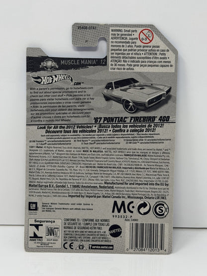 Hot Wheels Muscle Mania 1967 Pontiac Firebird 400 1:64 Diecast Yellow