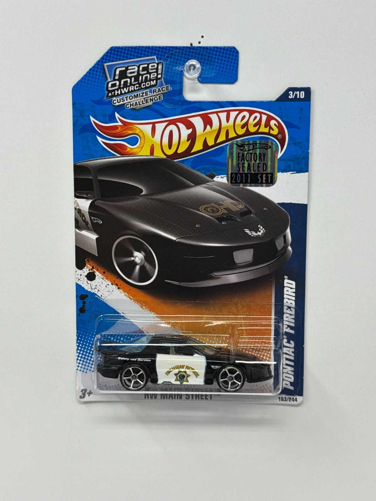Hot Wheels Main Street Pontiac Firebird 1:64 Diecast Factory Sealed Police Car