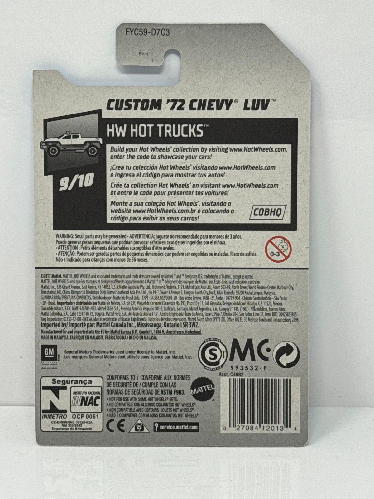 Hot Wheels HW Hot Trucks Custom 1972 Chevy LUV 1:64 Diecast