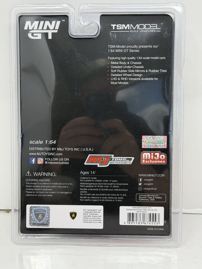 Mini GT MiJo Lamborghini Huracan EVO Bologna Airport 2020 Follow-Me 1:64 Diecast