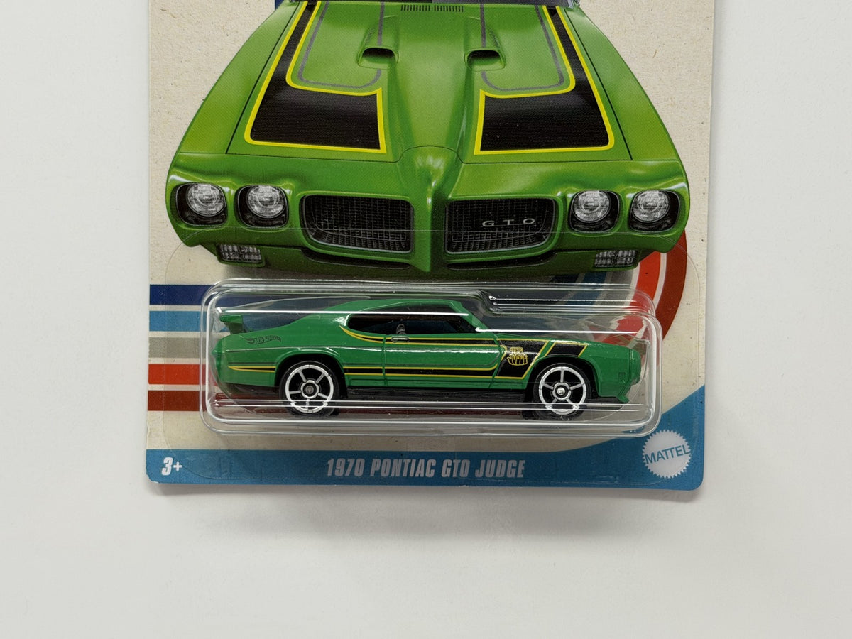 Hot Wheels American Muscle 1970 Pontiac GTO Judge 1:64 Diecast Green