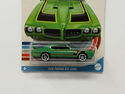 Hot Wheels American Muscle 1970 Pontiac GTO Judge 1:64 Diecast Green