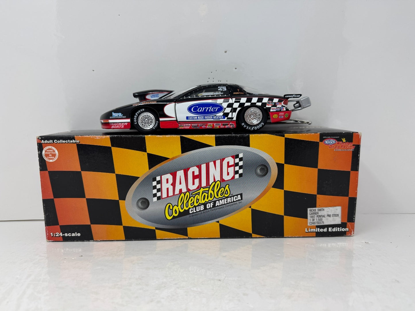 Action RCCA NHRA Rickie Smith Carrier 1997 Pontiac Pro Stock 1:24 Diecast