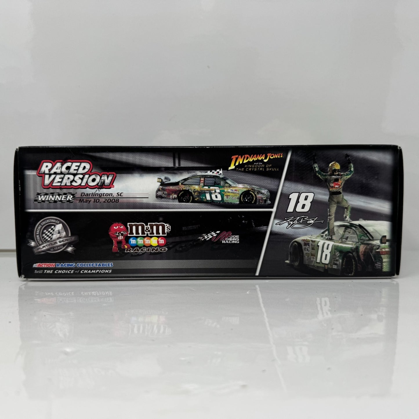 Action NASCAR #18 Kyle Busch M&M's Indiana Jones Darlington Win 1:24 Diecast