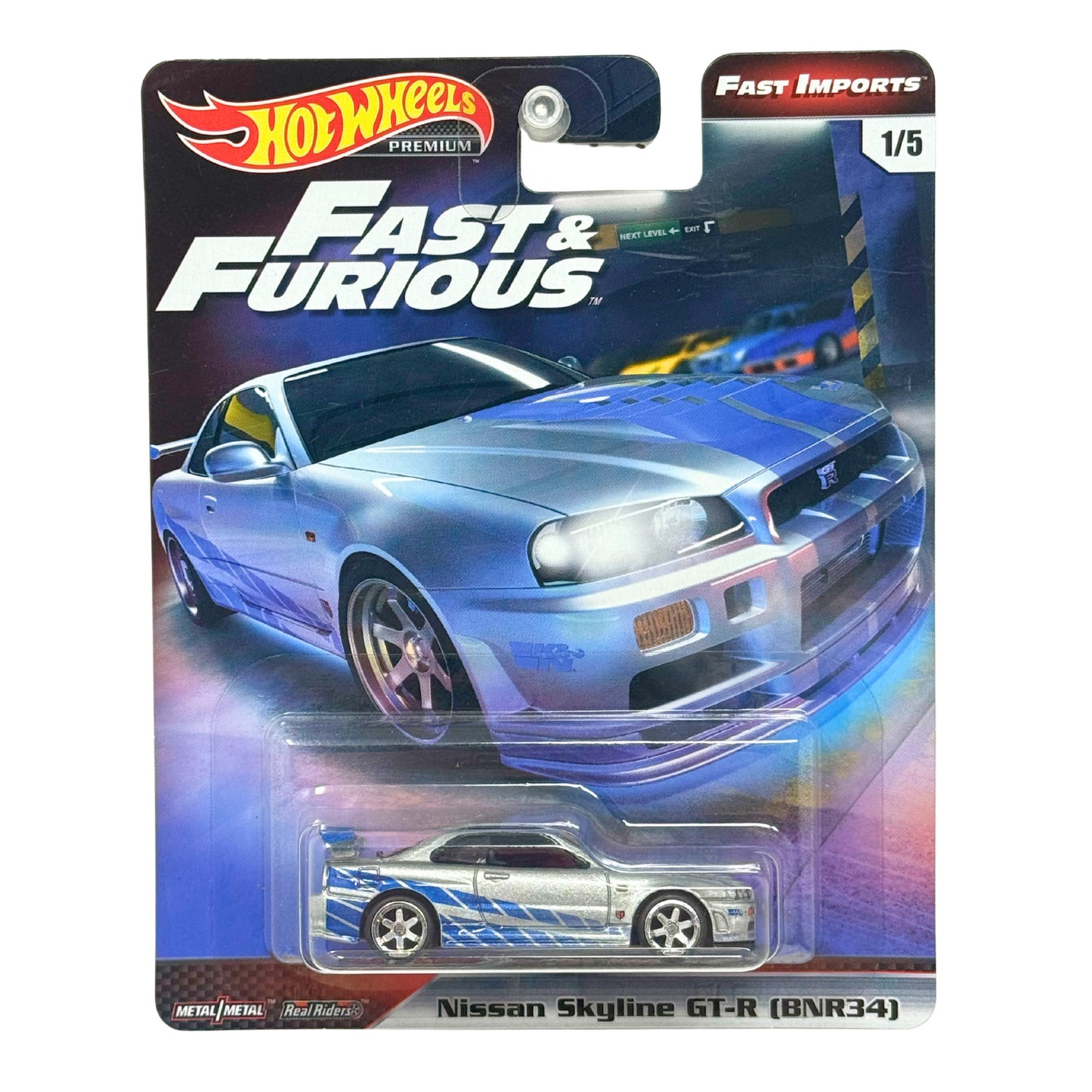 Hot Wheels Premium Fast & Furious Nissan Skyline GTR (BNR34) 1:64 Diecast