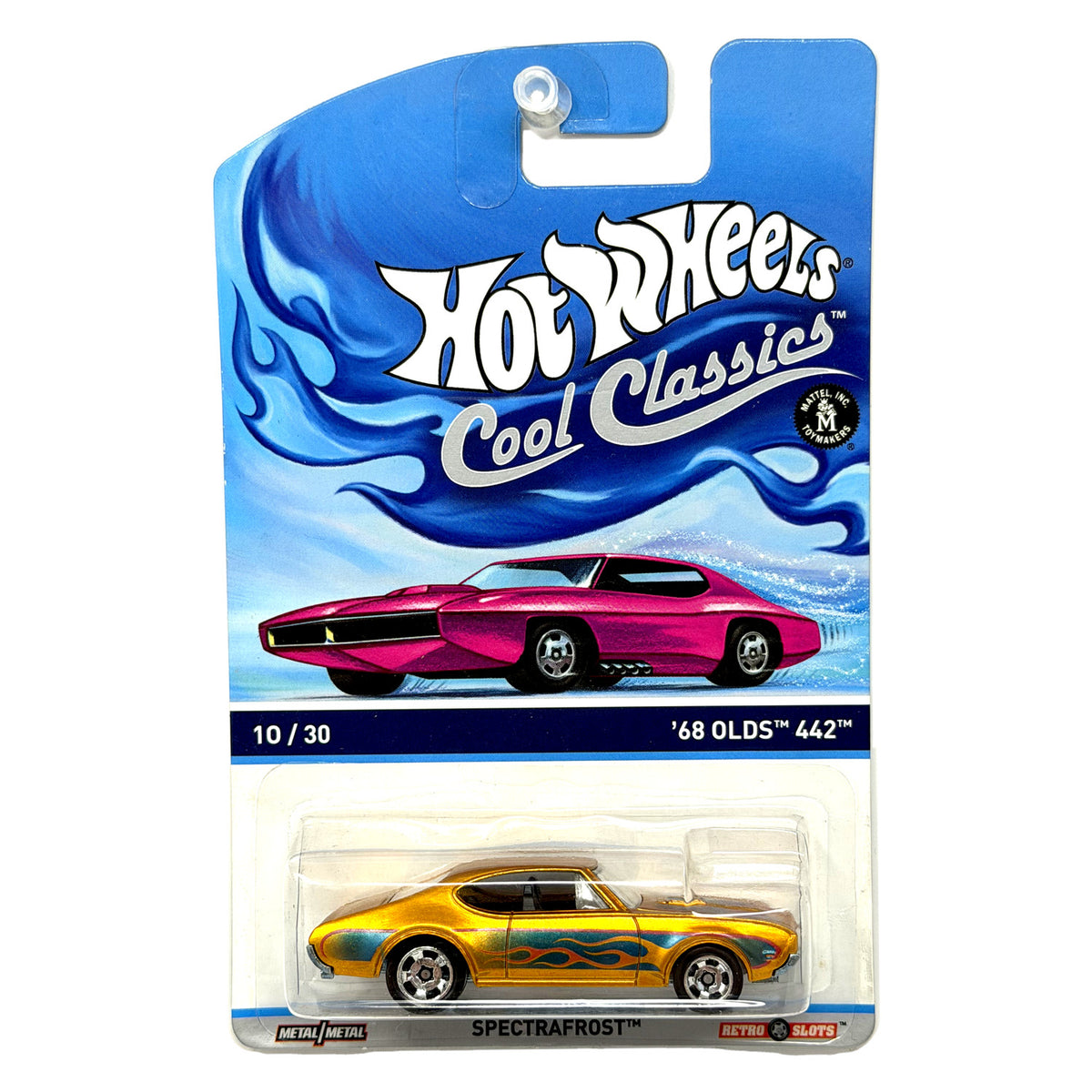 Hot Wheels Cool Classics 1968 Oldsmobile 442 Spectrafrost 1:64 Diecast Gold