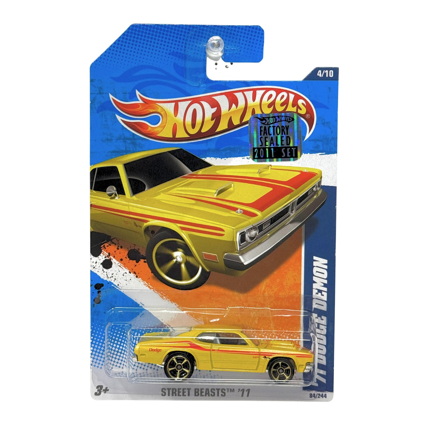 Hot Wheels Street Beasts 1971 Dodge Demon 1:64 Diecast Factory Sealed Yellow