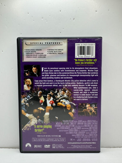Snake Eyes (DVD) Nicolas Cage Thriller