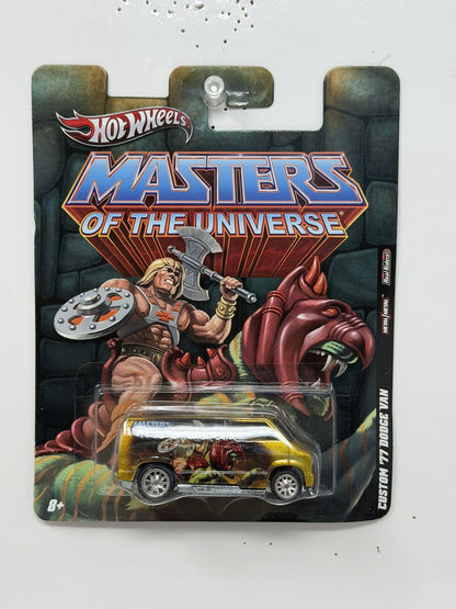 Hot Wheels Masters of the Universe 1977 Dodge Van He-Man 1:64 Diecast Real Rider