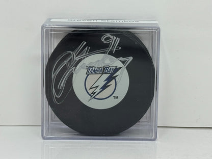 Steven Stamkos Tampa Bay Lightning Signed NHL Autograph Puck Silver Auto