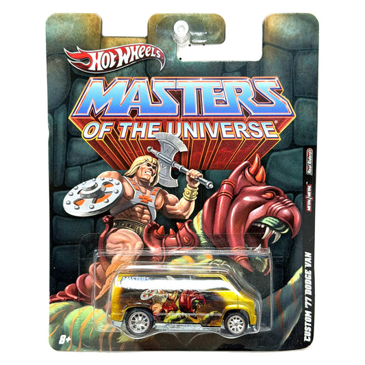 Hot Wheels Masters of the Universe 1977 Dodge Van He-Man 1:64 Diecast Real Rider