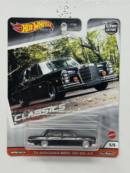 Hot Wheels Premium Modern Classics 1972 Mercedes-Benz 280 SEL 4.5 1:64 Diecast