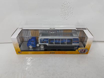 M2 Auto-Haulers 1956 Ford COE & 1970 Ford Torino Cobra CHASE 1:64 Diecast