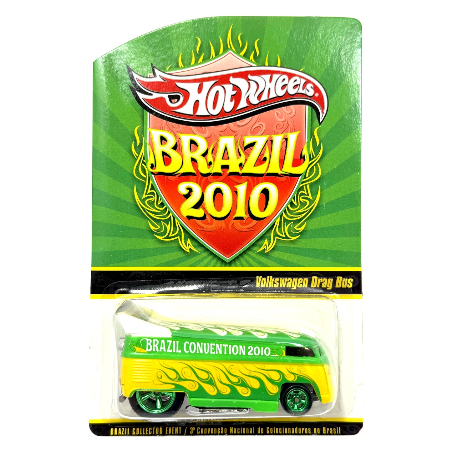 Hot Wheels 2010 Brazil Convention Volkswagen Drag Bus 1:64 Diecast 4136/5000