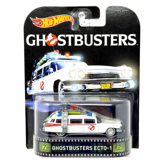 Hot Wheels Retro Entertainment Ghostbusters Ecto-1 1:64 Diecast White V3