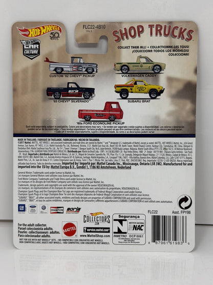 Hot Wheels Shop Trucks 1983 Chevrolet Silverado 1:64 Diecast Real Riders