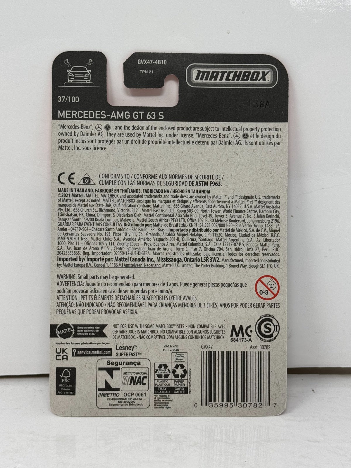 Matchbox Mercedes-AMG GT 63 S 1:64 Diecast