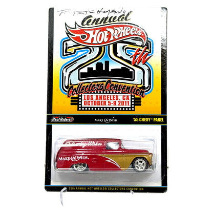 Hot Wheels 2011 25th Collectors Convention 1955 Chevy Panel 1:64 Diecast AUTO'd