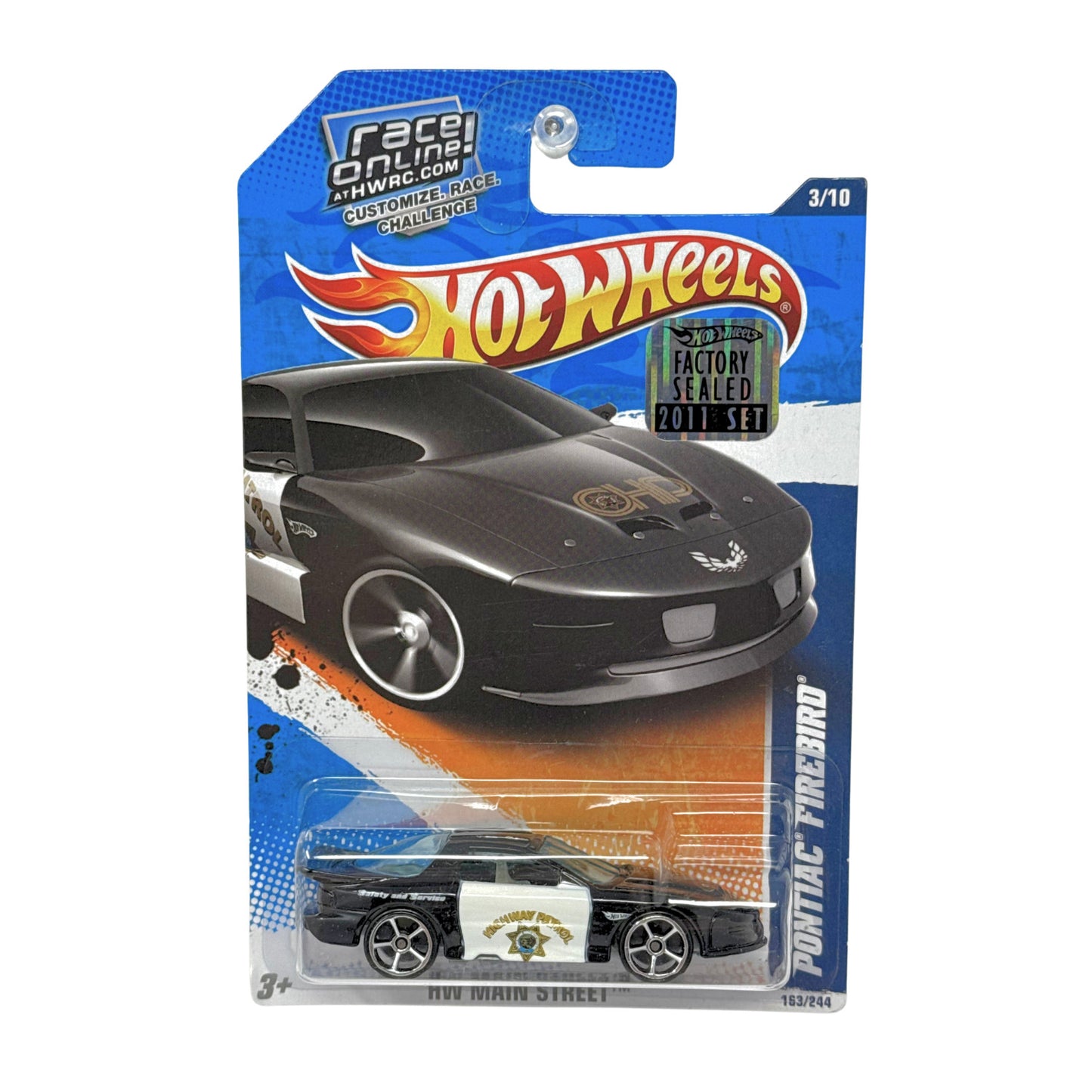 Hot Wheels Main Street Pontiac Firebird 1:64 Diecast Factory Sealed Police Car