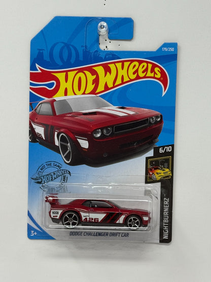 Hot Wheels Nightburnerz Dodge Challenger Drift Car 1:64 Diecast Red
